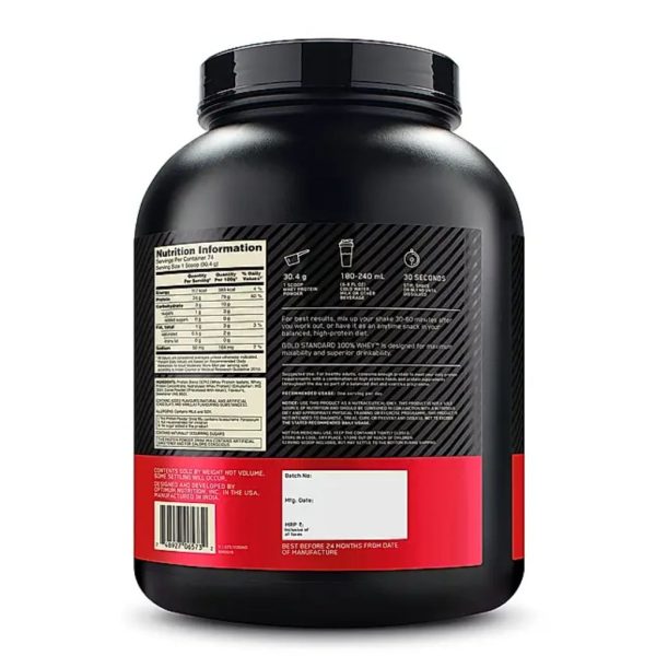ON, Gold Standard Whey Protein, 5lbs - Image 3