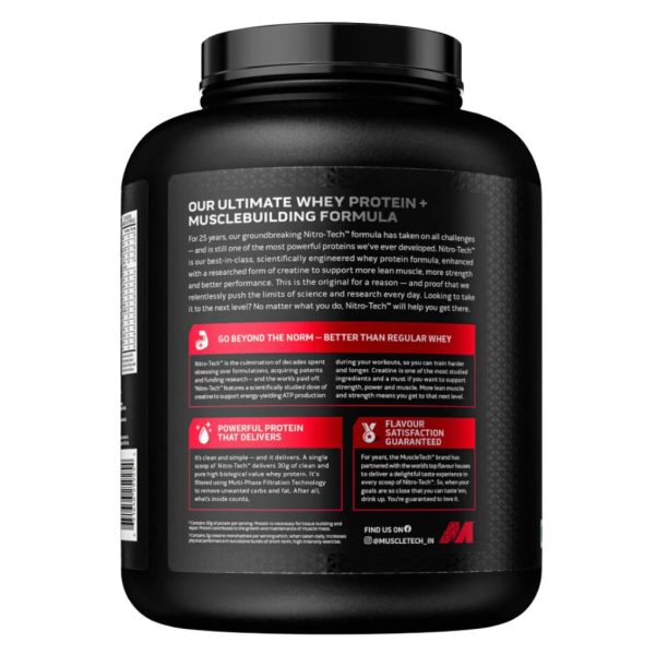 Muscletech Nitro-Tech Whey Protein 1.8kg - Image 4