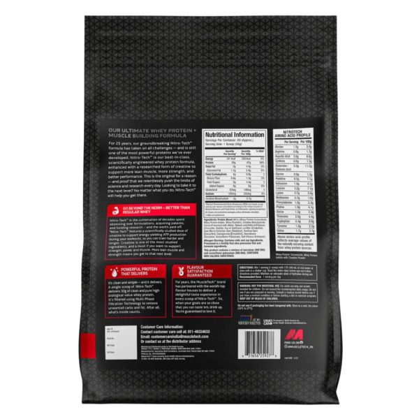 Muscletech Nitro-Tech Whey Protein 4kg - Image 2