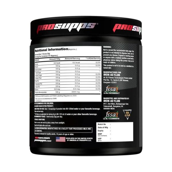 PROSUPPS Monohydrate Creatine - 200gms - Image 2