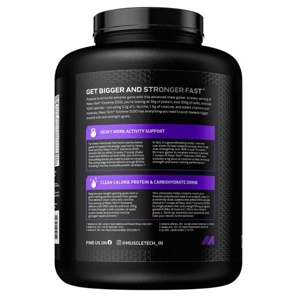 MuscleTech MassTech Extreme 2000, 3kg - Image 2
