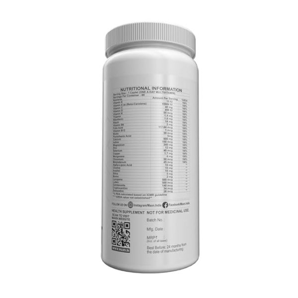 MAXN MULTI VITAMIN – 60 CAPLETS - Image 3