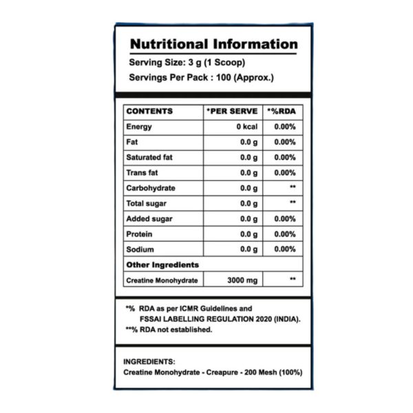 Apex Vitals Creatine Monohydrate-100 Servings - Image 4
