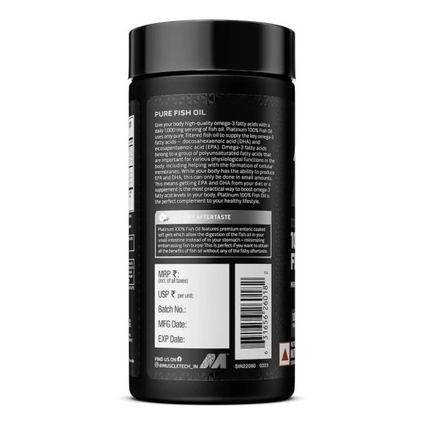 Muscletech Platinum 100% Omega Fish Oil - Image 2