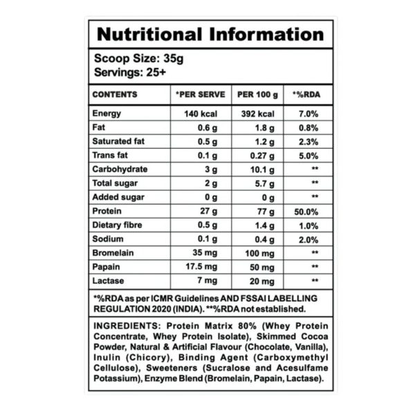 Apex Vitals 1 Whey - 2lbs - Image 6