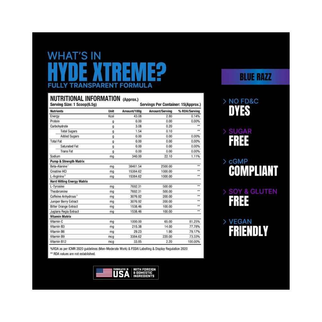 Hyde extreme Preworkout - Image 3