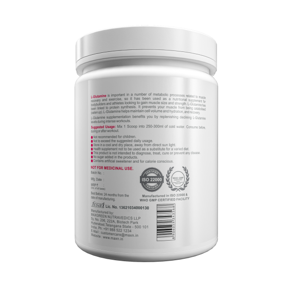 Maxn L-Glutamine–300 gms - Image 3