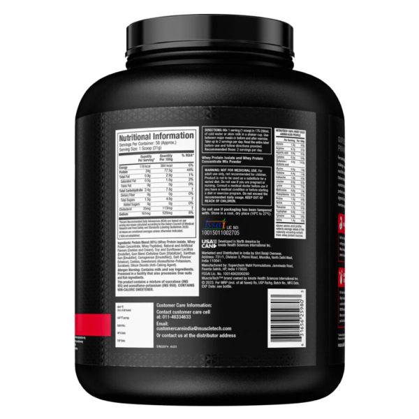MuscleTech Nitro-Tech 100% Whey Gold 1.81kg - Image 2