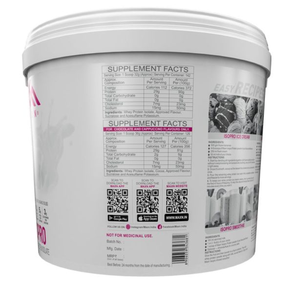MAXN ISOPRO/Whey Protein Isolate 4.54kg - Image 5
