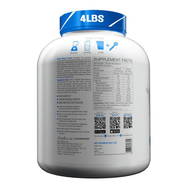 MAXN WHEY PROTEIN SUPPLEMENT 1.8kg - Image 18