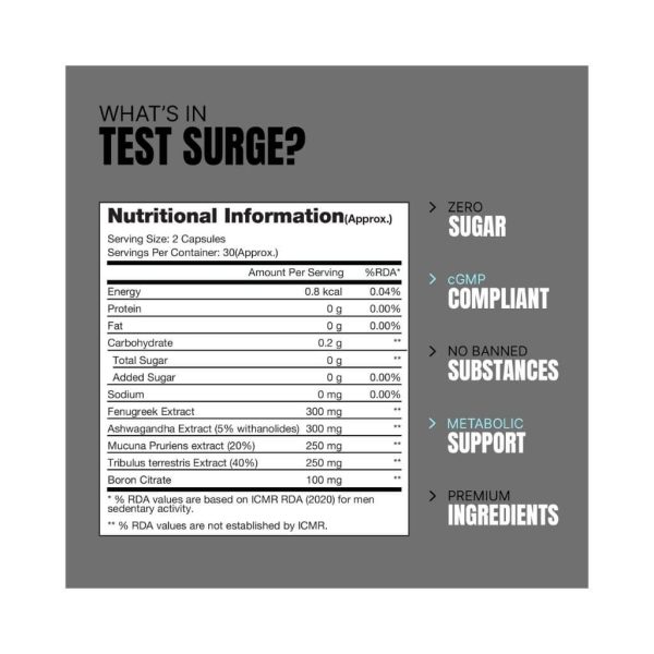 ProSupps Test Surge Anabolic Support - 60 Caps - Image 3