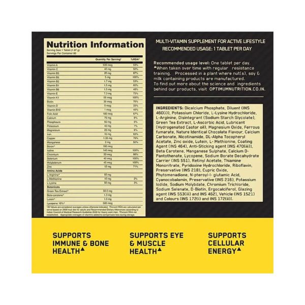 Optimum Nutrition Multivitamin - Image 3