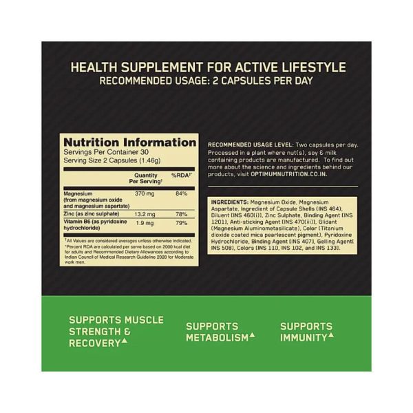Optimum Nutrition ZMA - Image 3