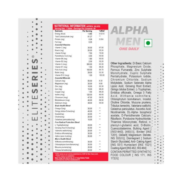 HealthFarm Alpha Men Multivitamin - 60Tab - Image 4