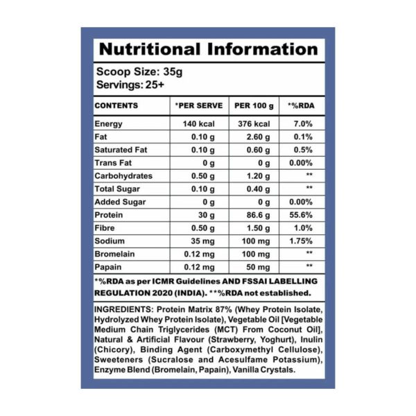 Apex Vitals ISO Whey 2 Pure - 2lbs - Image 2