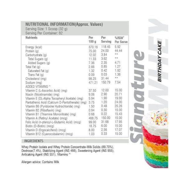 HealthFarm Signature Whey Protein Powder - 2kg - Image 5