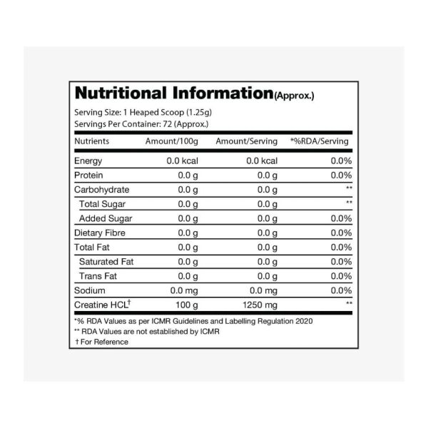 Prosupps creatine HCl 90g, 72 Servings - Image 3