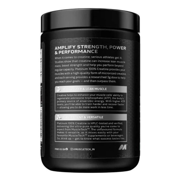 Muscletech Platinum 100% Creatine-unflavored - Image 2