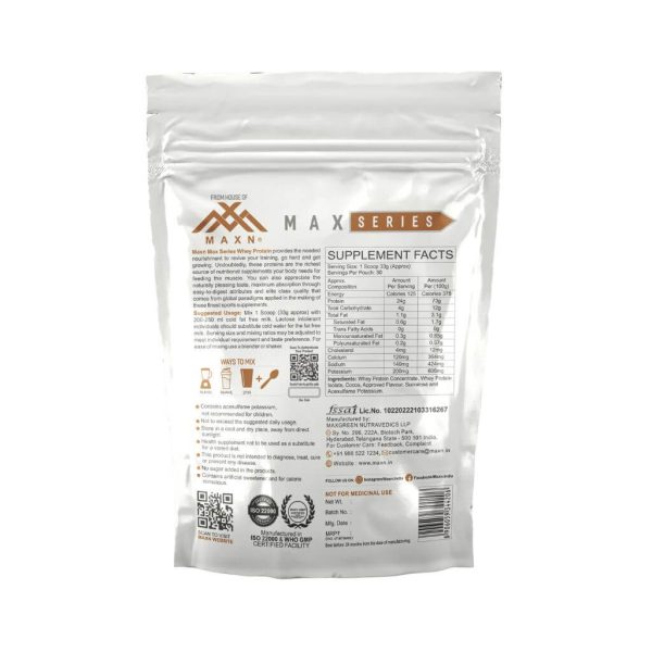 MAXN Pocket Whey 1kg-chocolate - Image 2