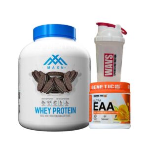 Combo 2 - MAXN WHEY 4lbs; Genetic EAA; Shaker