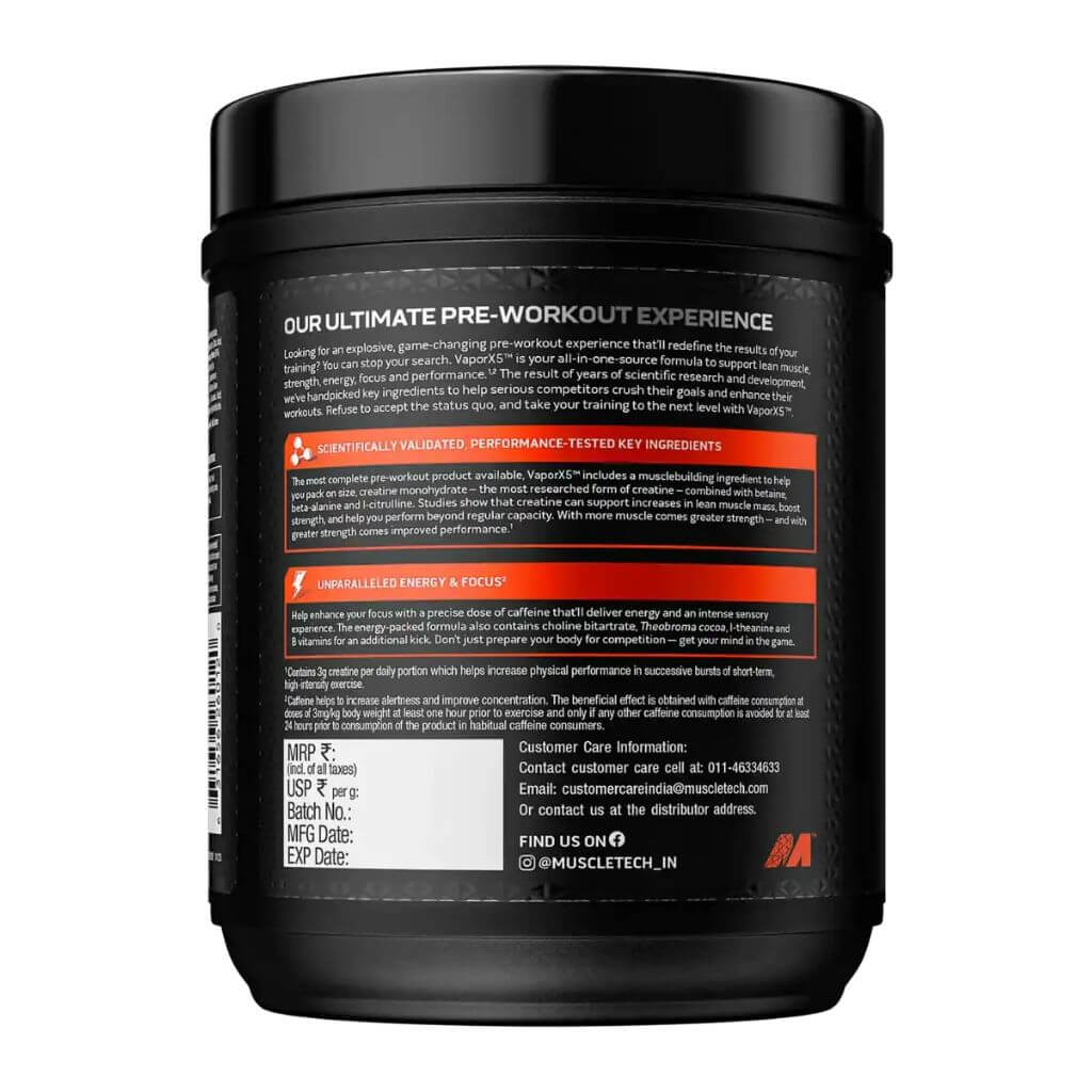 MuscleTech Preworkout Vapor X5 - Image 2