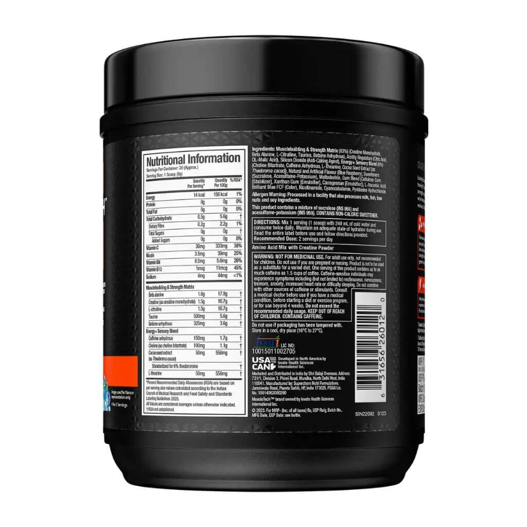 MuscleTech Preworkout Vapor X5 - Image 3