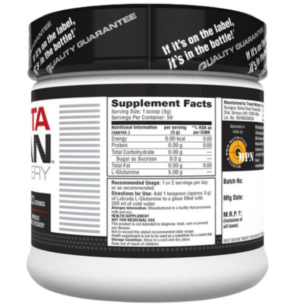 Labrada L-glutamine powder 250gms - Image 2
