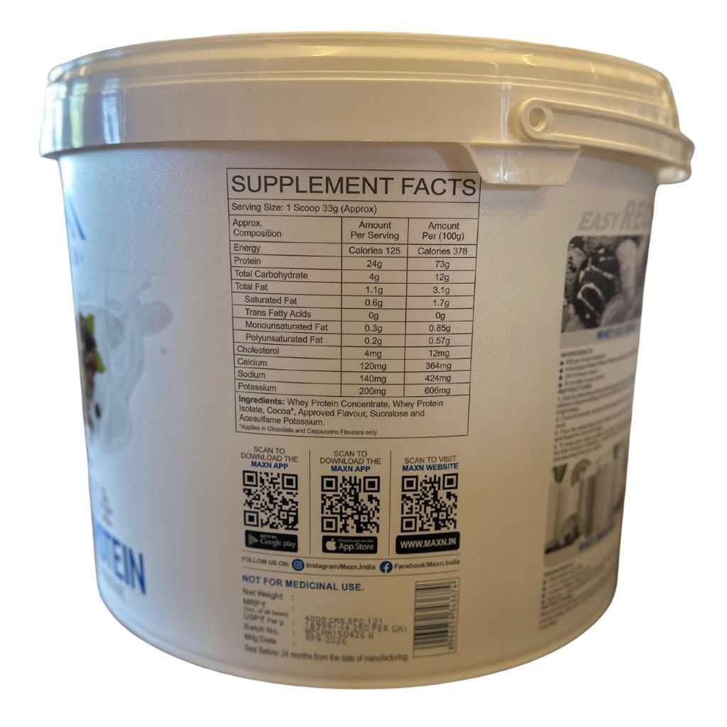 MAXN WHEY PROTEIN SUPPLEMENT 4KG - Image 2