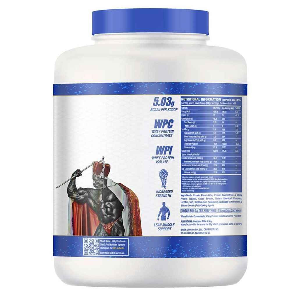 Ronnie Coleman King Whey Protein 2.27 kg Chocolate Brownie - Image 2