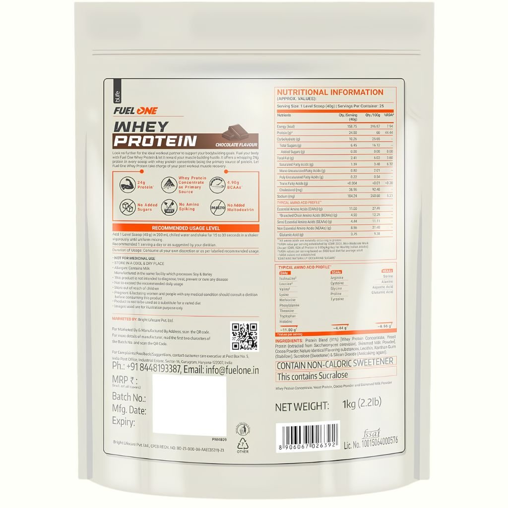 MuscleBlaze Fuel one whey 1kg - Image 5